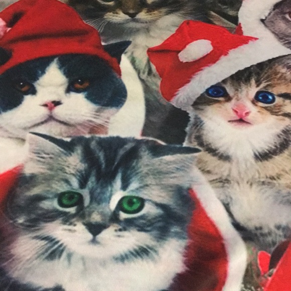 Cat lovers Christmas long sleeve heavyweight shirt. No brand see description - Picture 2 of 3